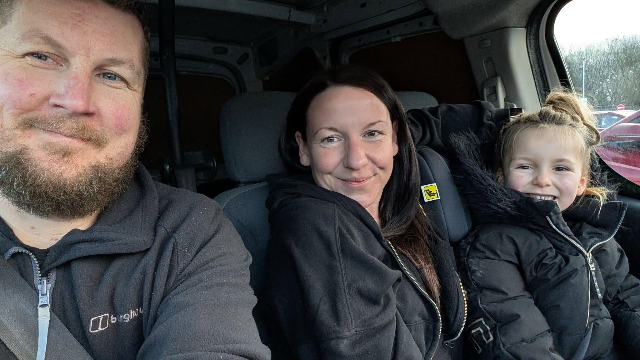 Cramlington Cleaning Solutions family team in the van