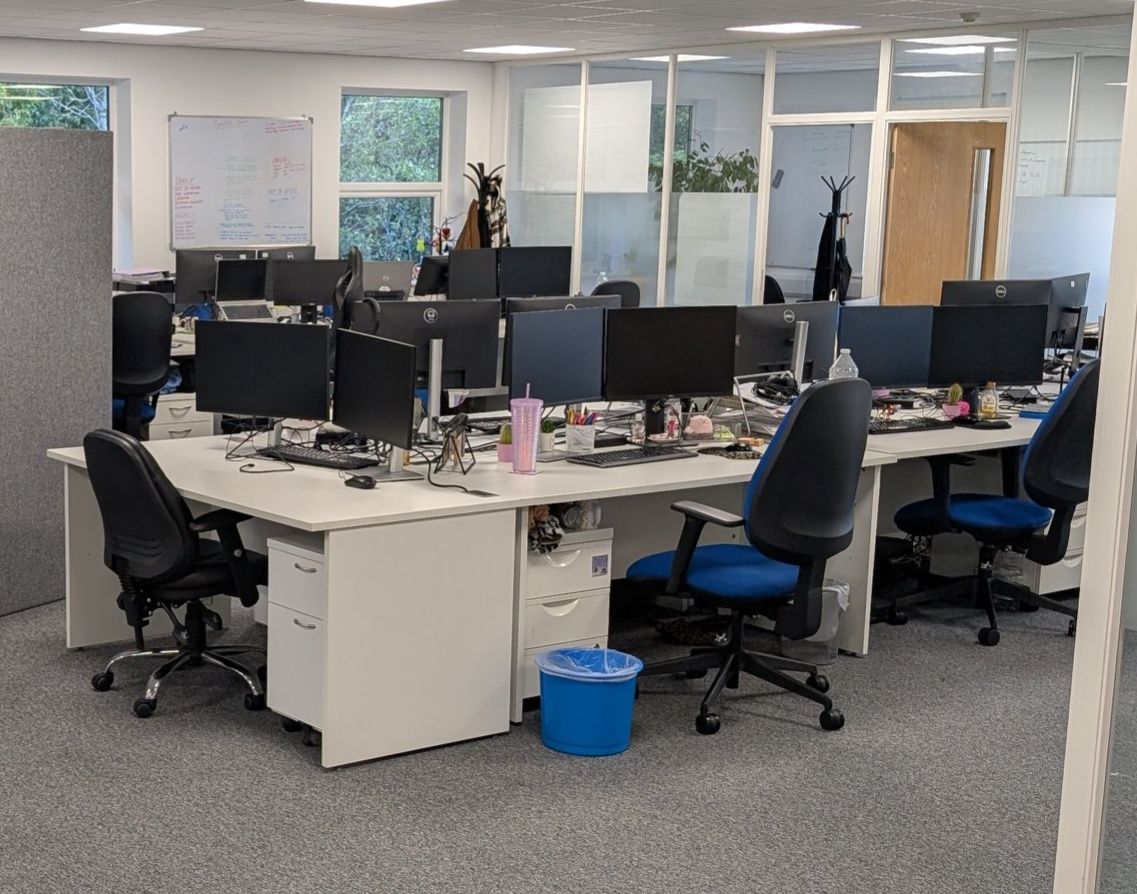 Professional office environment maintained by Cramlington Cleaning Solutions