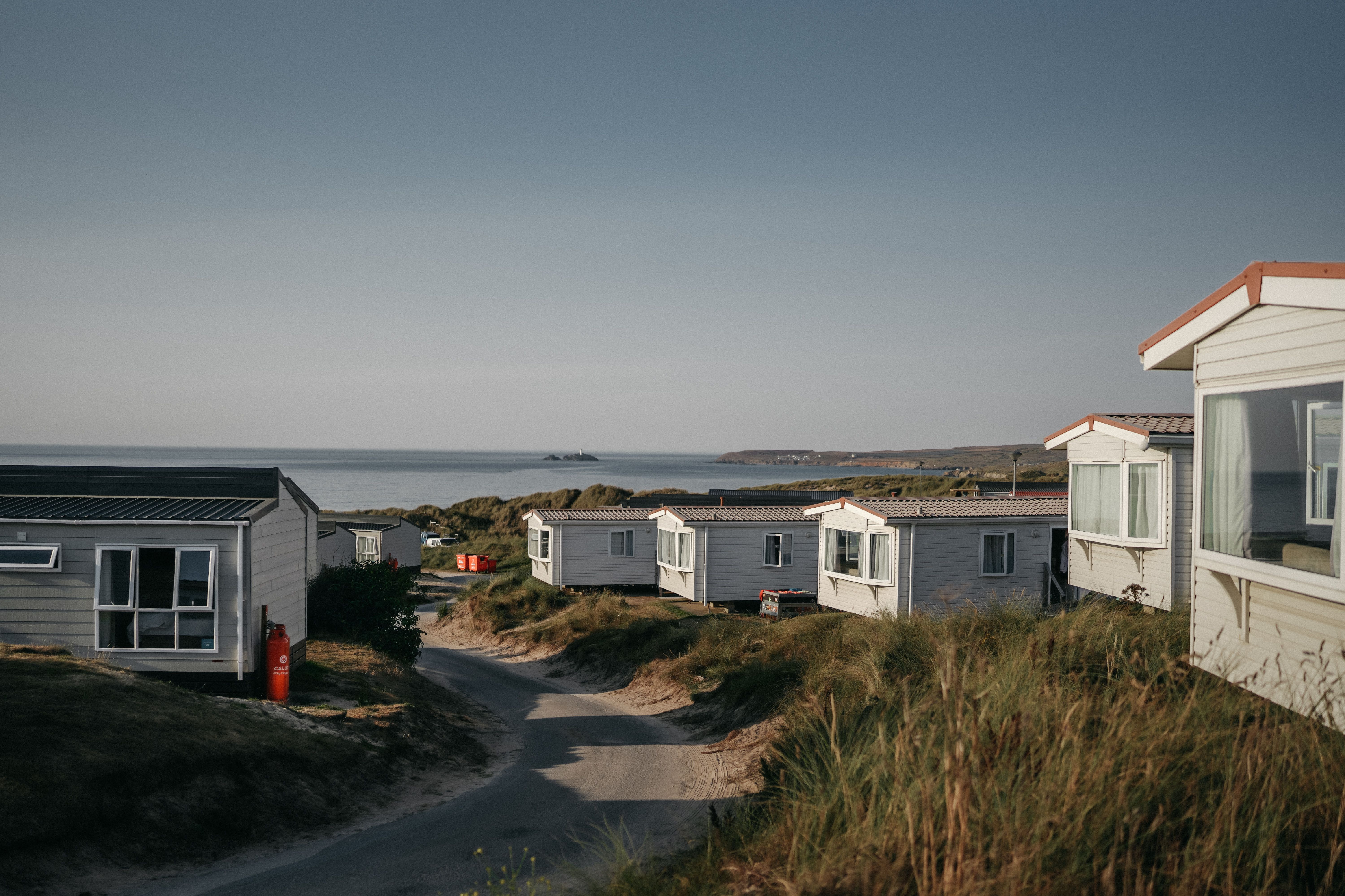Caravan park by the sea